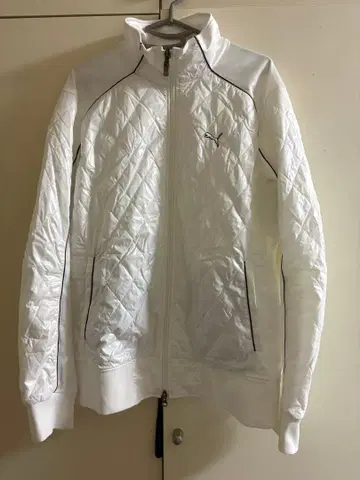 푸마 퀼팅 자켓 화이트