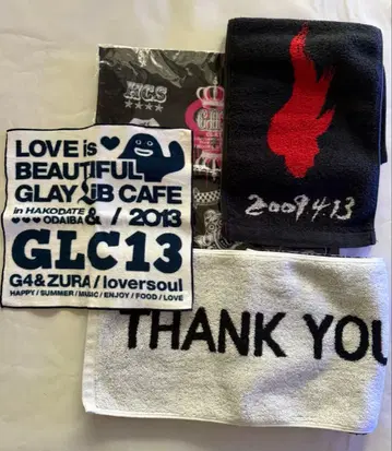 GLAY 굿즈 타월 4개
