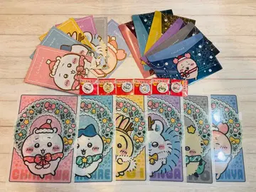 치이카와 세븐일레븐 콜라보 클리어 파일 노트 6종 세트