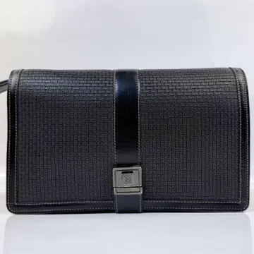 새상품급 발리 세컨드 백 B 로고 금장 장식 가죽 PVC