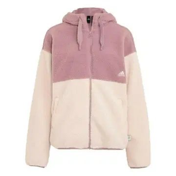 adidas 여성용 오버 사이즈 핏 보아 풀 지퍼 자켓