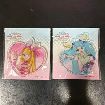 프리큐어 아크릴 배지 2개 세트