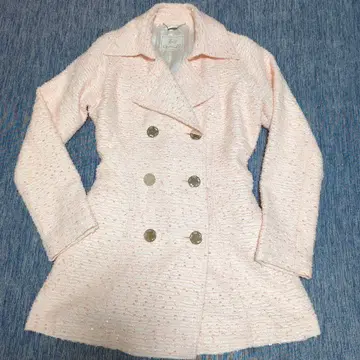 Rady 트위드 코트 프리 사이즈 핑크 허리 라인