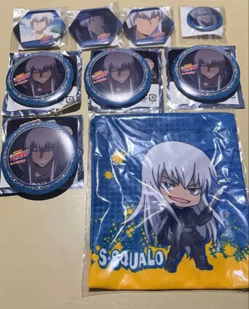 가정교사 히트맨 REBORN 스쿠알로 캔뱃지 복조리