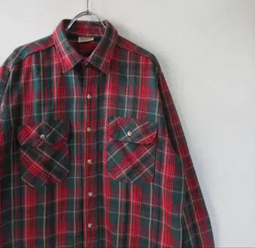 90s 파이브 브라더스 USA제 헤비 플란넬 셔츠