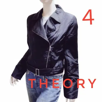 새상품 띠어리 충전솜 나일론 라이더 자켓 size 4 블랙