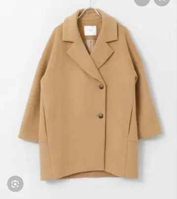 어반 리서치 도어즈 울 와이드 코쿤 코트 카멜