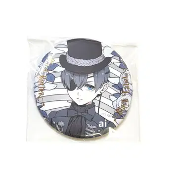 흑집사 블랙 라벨 캔뱃지 Bone&Flower 시엘