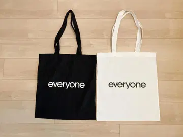 everyone 나일론 토트백 BALCK 쇼핑백 포함