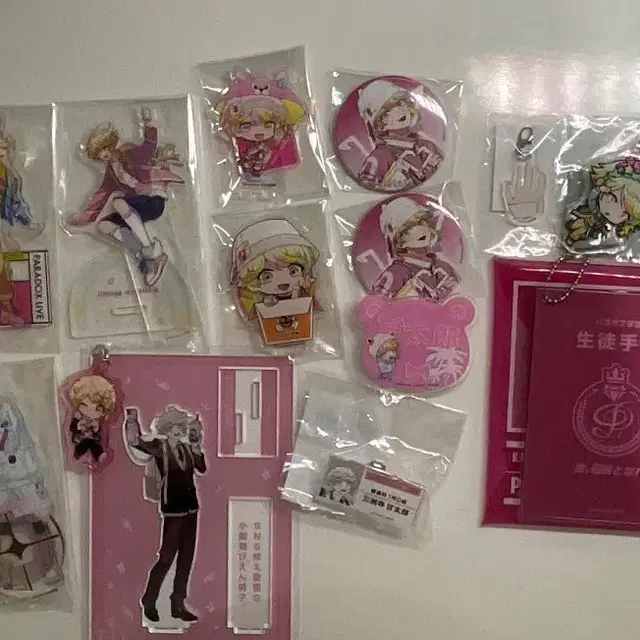 파라라이 미스지 칸타로 아크릴류 키링 뱃지 스탠드 굿즈 위주 처분