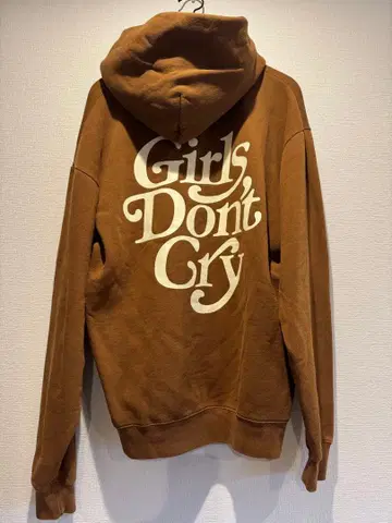Girls Don't Cry 브라운 후드티 VERDY