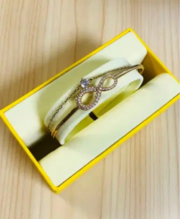 스와로브스키 SWAROVSKI 인피니티 뱅글 로즈 골드