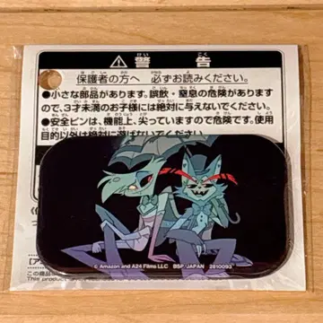 해즈빈 호텔에 오신 것을 환영합니다 스퀘어 캔뱃지 엔젤 하스크