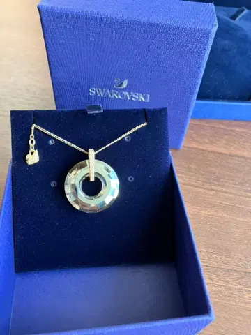 SWAROVSKI 스와로브스키 목걸이 반지 도넛 후프