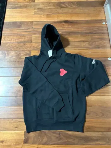 HONDA 블랙 하트 로고 후드티