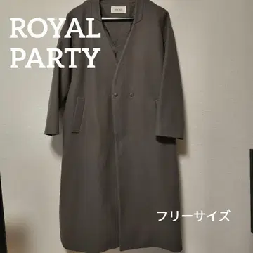 [ ROYAL PARTY ] 롱 코트 브라운 프리 사이즈 깔끔 코디
