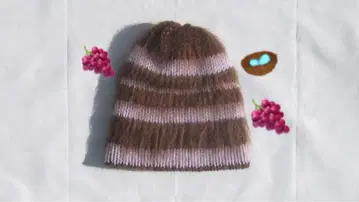 복슬복슬 비니 크러셔 모자 핸드메이드