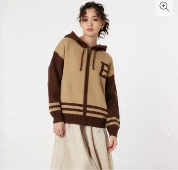 RODEO CROWNS 칼리지 니트 집업 후드티