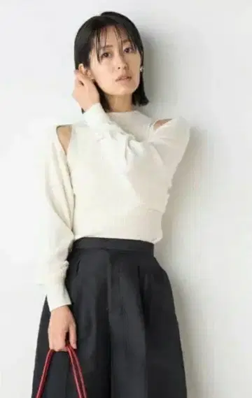 셀포드 2WAY 볼레로 레이어드 니트