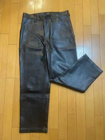 [ 새상품급 ] HUF 남성 바지 인조 가죽