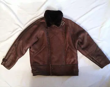브라운 가죽 싱글 라이더 자켓