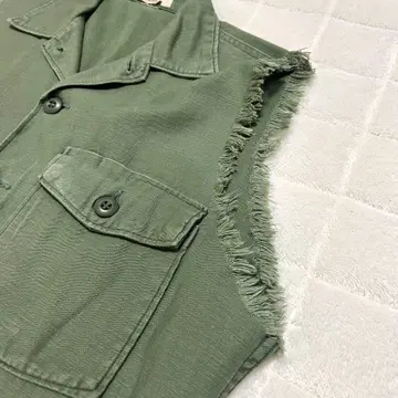 1960's US army OG 107 유틸리티셔츠 컷오프