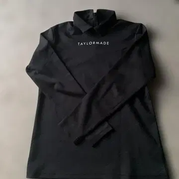TAYLORMADE 블랙 하이넥 긴팔 셔츠