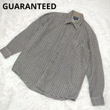 [ GUARANTEED ] (L) 긴팔 셔츠 체크 무늬 구제 의류