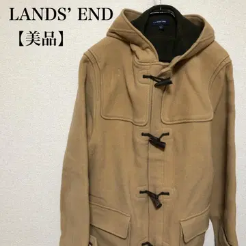 [새상품급] LANDS' END 더플 코트 울 100% L 카멜