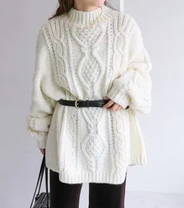 mystic 케이블 BIG 니트