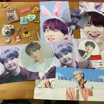 [ 덤 포함 ] BTS 윤기 suga 슈가 슬로건 굿즈 세트