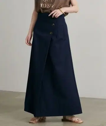 택 포함 새상품 LARUTA(랄루타) 하이웨스트 아지메 턱 스커트