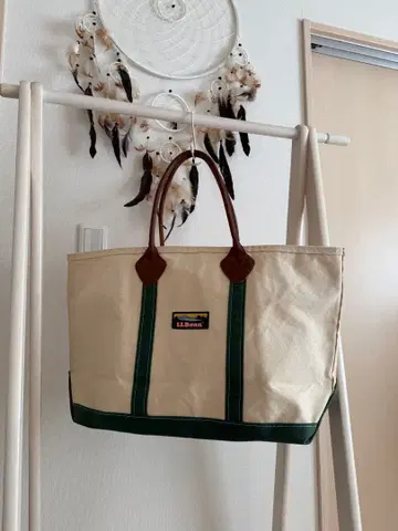 L.L.Bean 클래식 가죽 핸들, 카타딘 토트, 지퍼 탑