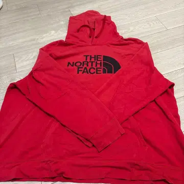 THE NORTH FACE 후드 부착 후드티 4XL 레드