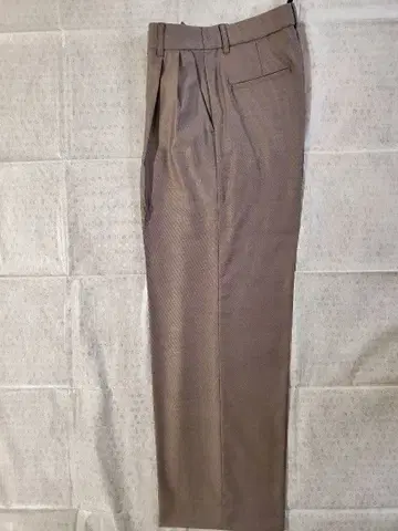 택 포함 새상품 UNTITLED 브라운 베이지 팬츠 와이드 레그