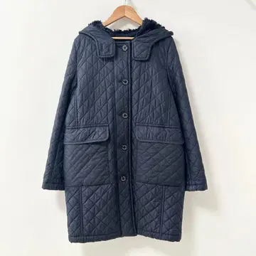 MACKINTOSH LONDON 퀼팅 코트 네이비 보아 안감 42