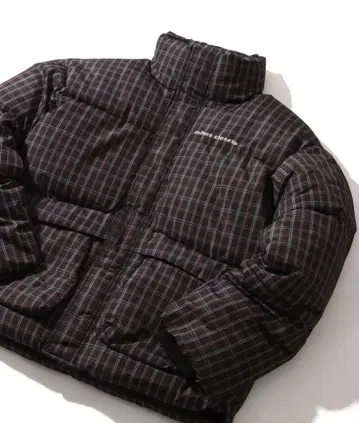 minus closet 체크 무늬 다운 자켓 S