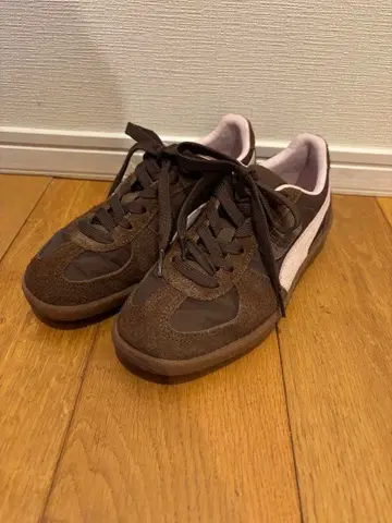 푸마 x 모모치하루 팔레르모 브라운 x 핑크 24cm