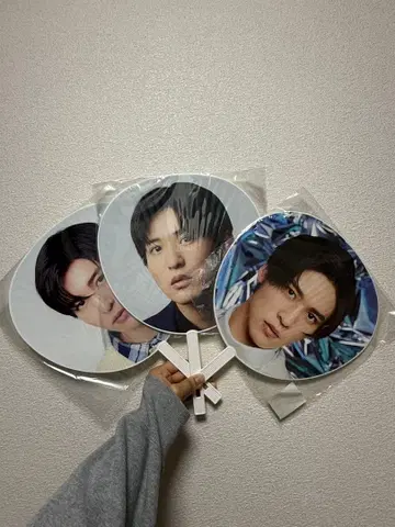 메구로 렌 부채 3장 세트