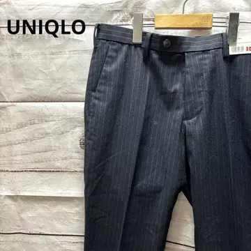 새상품 UNIQLO 히트텍 스트레치 슬림핏 팬츠 스트라이프