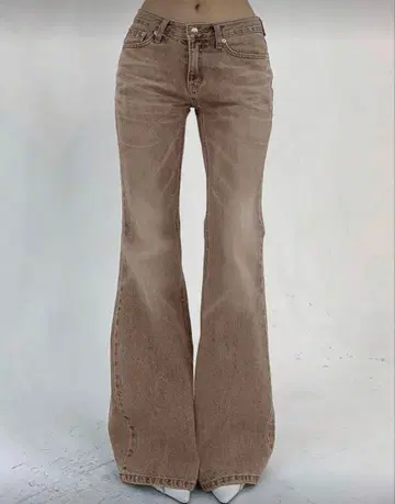 캐주얼 플레어 레그 청바지