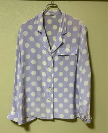 도트 셔츠 실크 90s 00s