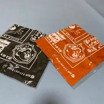 MIKIHOUSE 곰 디자인 반다나 2개 세트 미사용 새상품