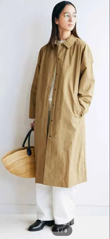 미사용품 THREE FIFTY STANDARD 리사이클 나일론 코트