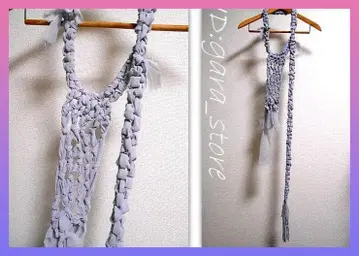 초개성적! monomania 아트 레트로풍 뜨개질 원단 목걸이