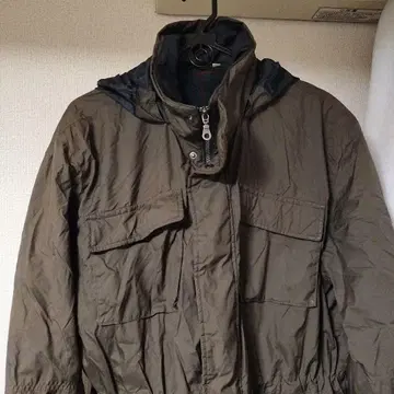 남성용 LL 탑밸류 올리브색 후드 부착 마운틴 파카