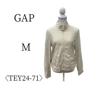 새상품급 GAP 갭 화이트 긴팔 점퍼/블루종 M