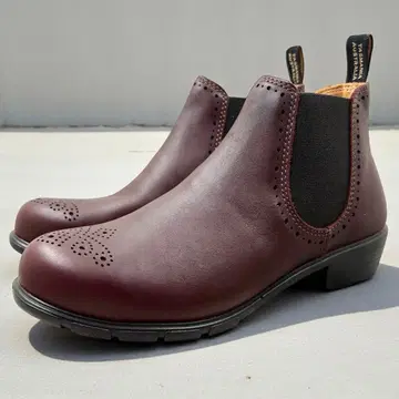 [컨디션 최상] 블런드스톤 사이드 고어 부츠 UK6 메달리온 보르도