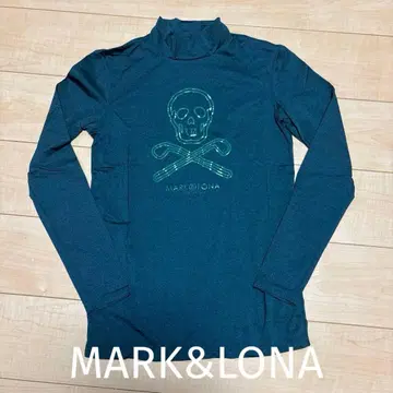 [ MARK&LONA ] 러버 로고 하이넥 이너 46 모크넥