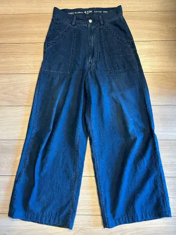 45R 코튼 100% 와이드 팬츠 일본제